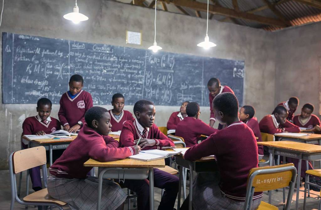 larger solar home systems illuminate schools